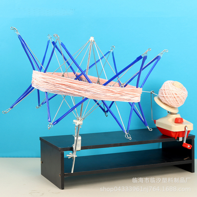 marco de paraguas de lana, bobina de bobina, bobina de medición manual, bobina giratoria, herramienta de trenzado, bobina de bobina, marco de paraguas de apoyo