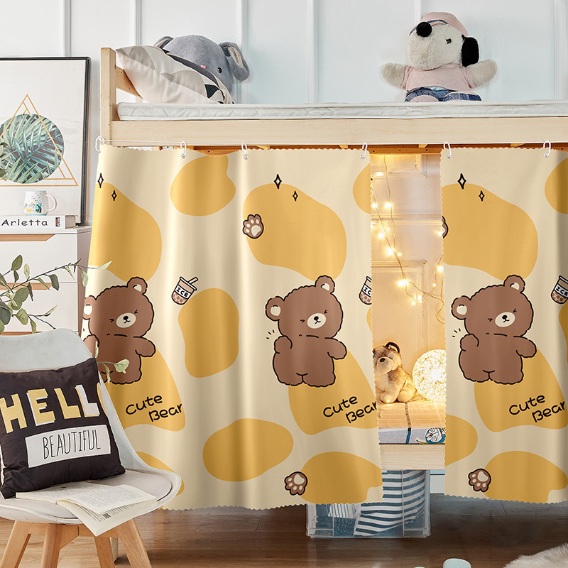 Cortina de cama de dormitorio estudiantil fuerte sombreante cama superior especial cortina de cama todo incluido dormitorio de estudiantes de sexo masculino y femenino sombreante cama inferior tela de cortina de cortina