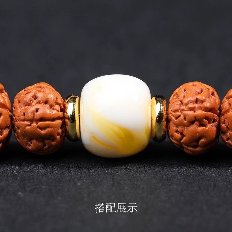 Color-preserving 18K gold-plated spacer gold-coated spacer loose beads Wenwan bracelet accessories copper gasket spacer beads handmade DIY
