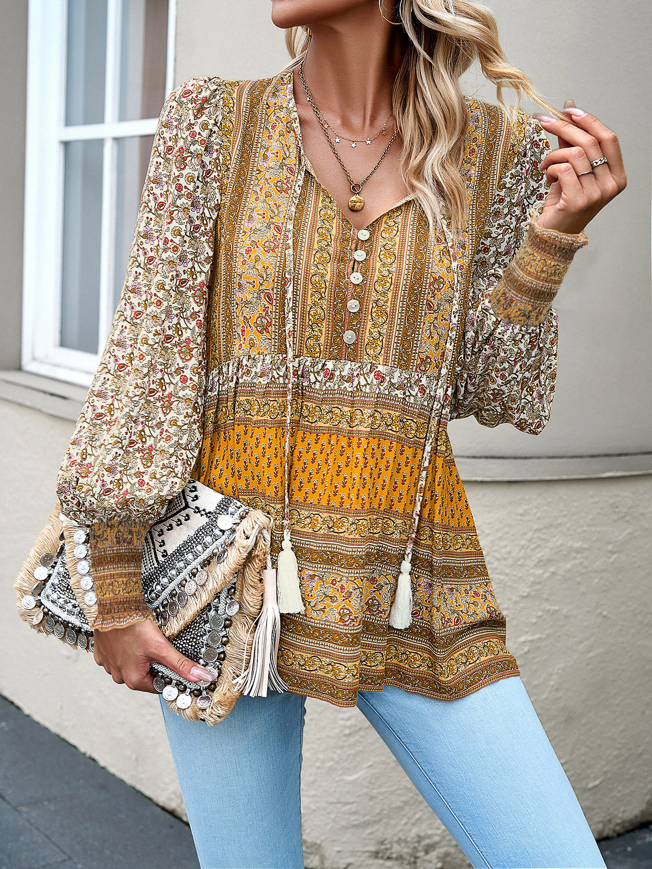 Long Sleeve Blouse main image 1