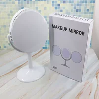 LED складное зеркало для макияжа с увеличением, поворотное зеркало с подсветкой, настольное косметическое зеркало от производителя