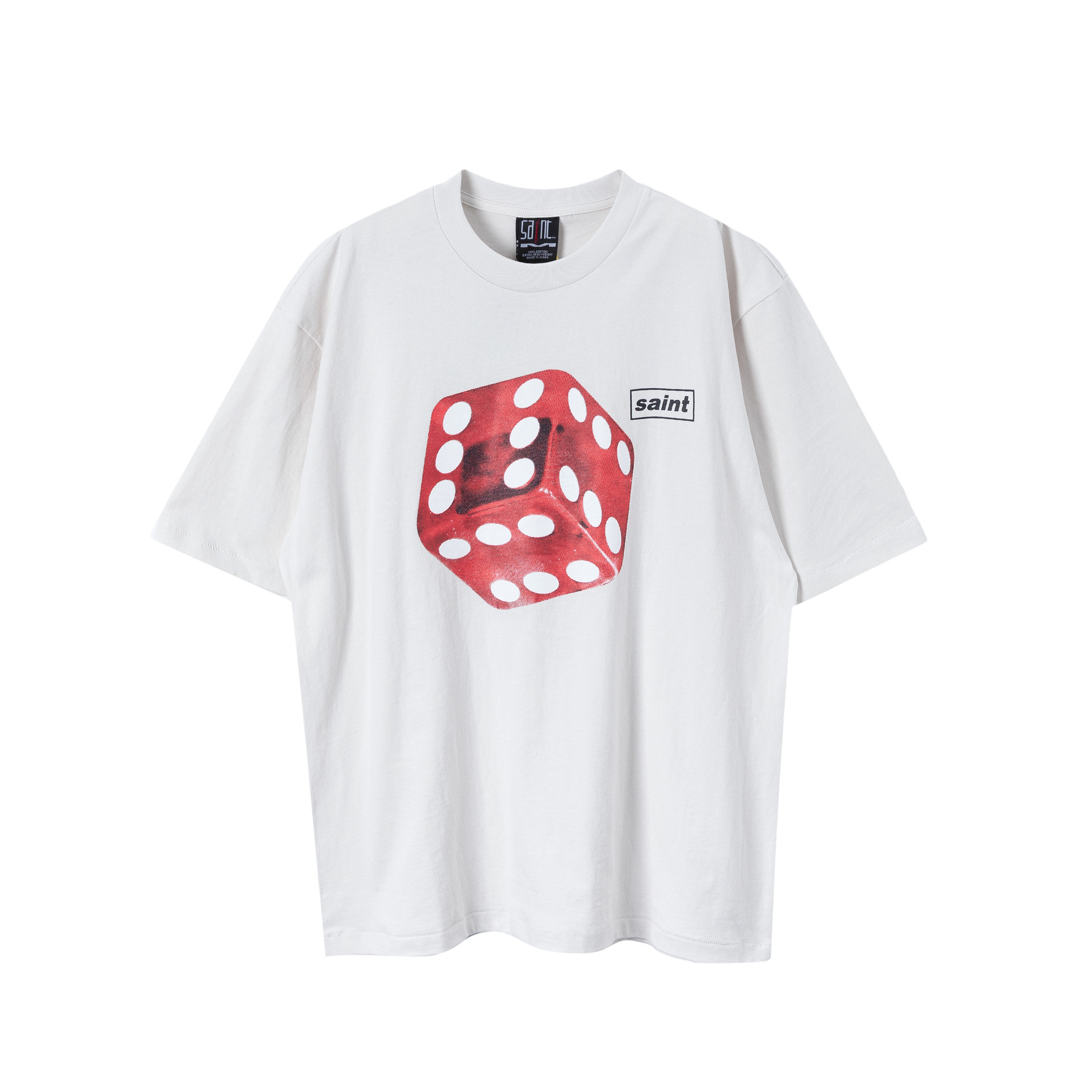 Unisex Vintage-Washed Loose-Fit Cotton Crewneck T-Shirt