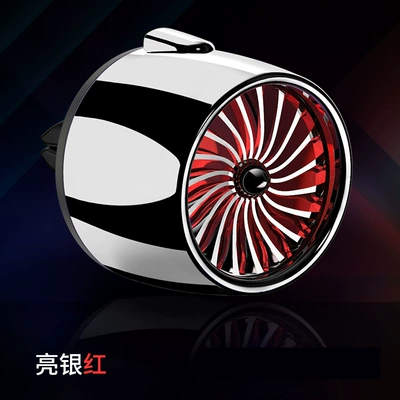 Car Perfume Aromatherapy Vent Clip Air Force - bright-silver-red-light