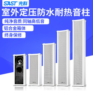 Sast H20 Constant Pressure Waterproof Column Speaker Campus Shop Public Broadcast Outdoor Wall-Mounted Speaker