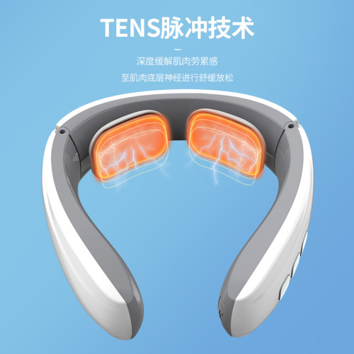EMS cervical spine massager, rechargeable physical therapy instrument, neck protection instrument, neck, shoulder and neck vertebra kneading, rechargeable intelligent cervical spine instrument
