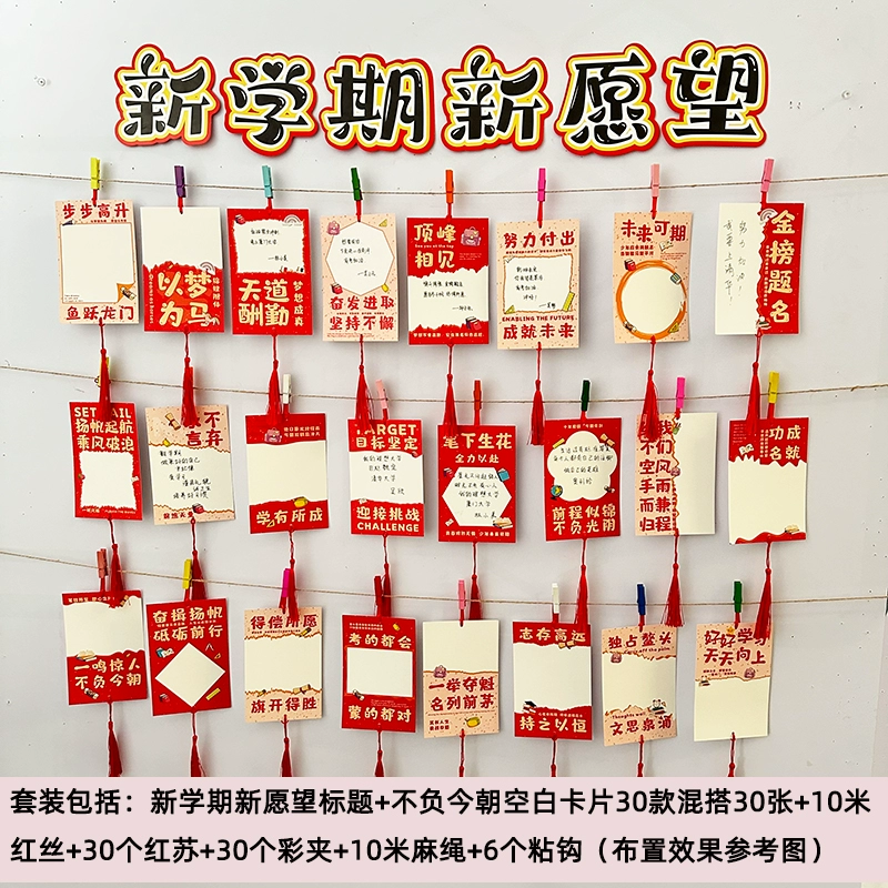 Postcard, cards on wall for kindergarten for elementary school students