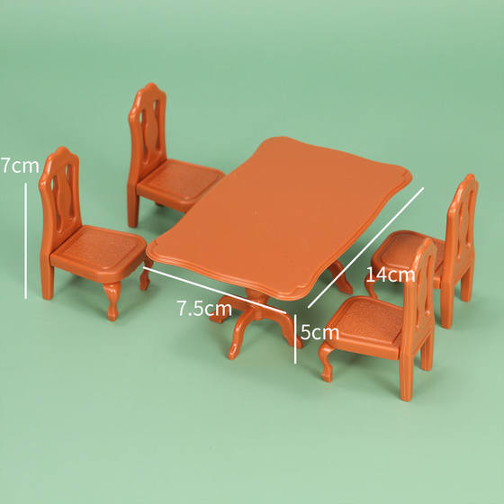 Simulation mini kitchen dining table living room bedroom girl play house simulation small furniture toy set