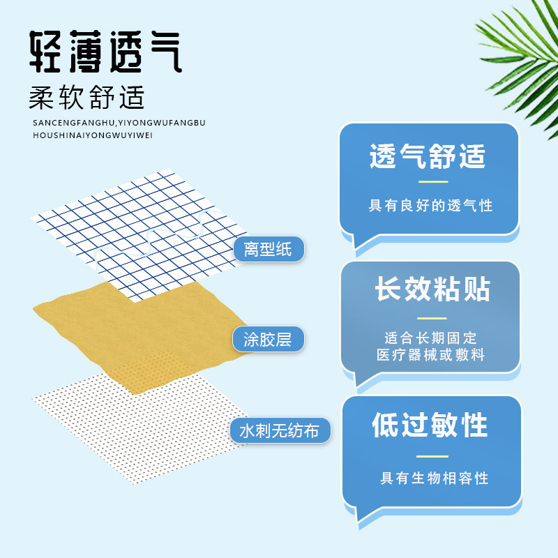 ホワイトスパンレースロール 10m 不織布通気性テープ自己粘着保護テープ固定絆創膏ベース布|undefined
