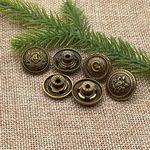 热销新款牛仔钮扣简约复古优质牛仔裤工字扣20mm古金色服装摇头扣