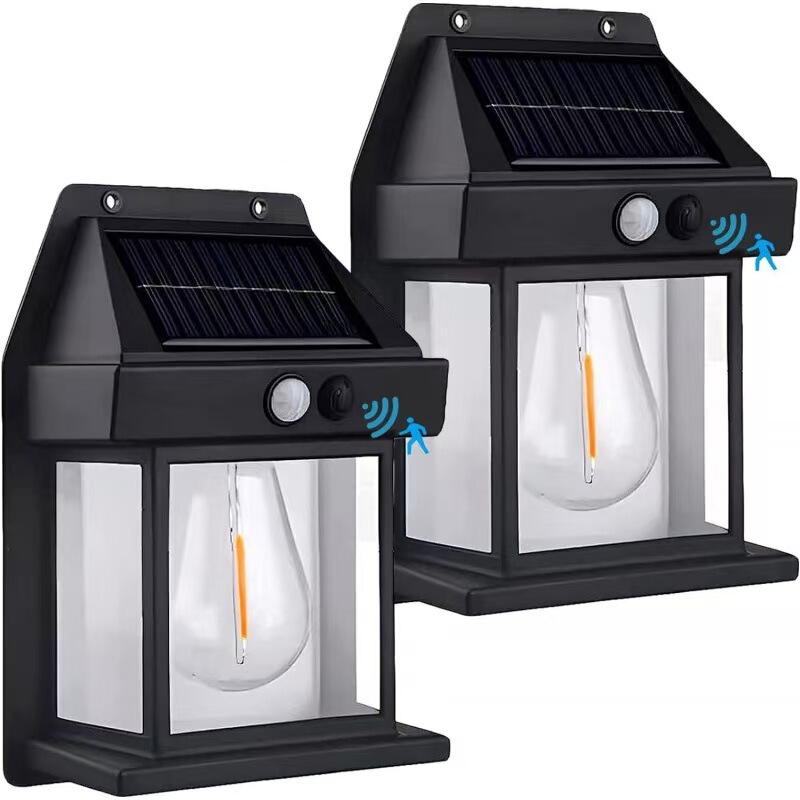 Solar tungsten wire human body induction lamp balcony lamp entrance door led atmosphere courtyard garden wall outdoor wall lamp Solar tungsten wire human body induction lamp balcony lamp entrance door led atmosphere courtyard garden wall outdoor wall lamp