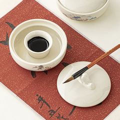 鍋硯、乾燥しないインク、池、筆、書道用インク、保湿ペン、蓋付き洗浄、多機能インク台、工場直販