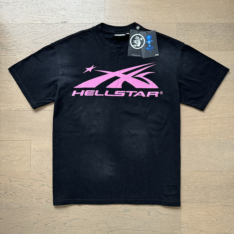 新型美潮Hの星シリーズプリント双紗純綿カジュアル男女夏カジュアルゆったり半袖tシャツ|undefined