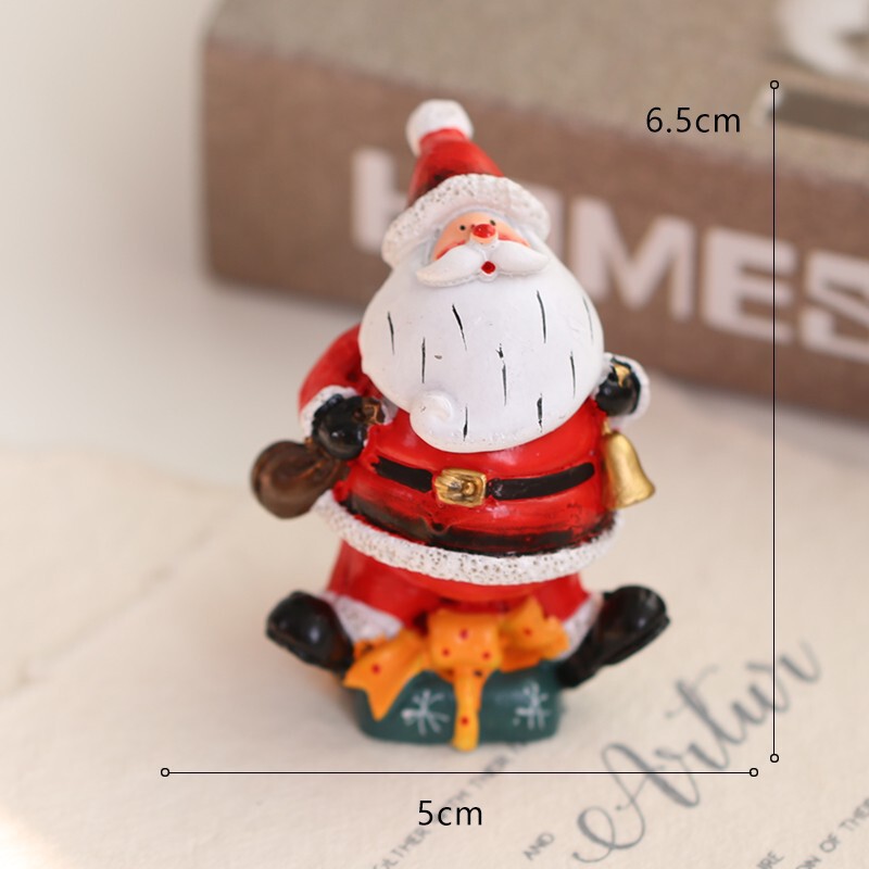クリスマスクリエイティブ装飾イン樹脂装飾品雪だるまヘラジカ小さなペンダントアクセサリークリスマスツリーハンギングアクセサリー|undefined