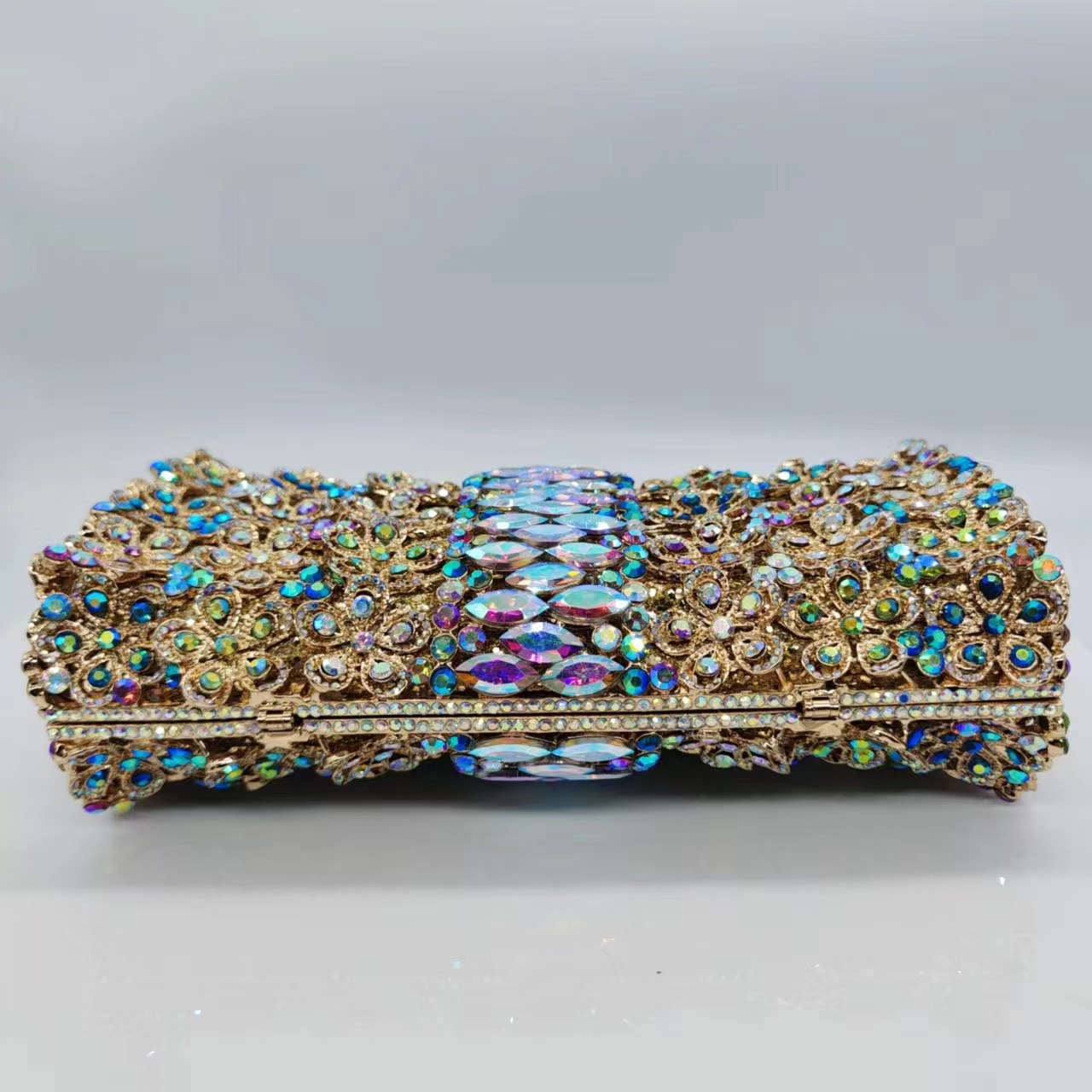 Bolsa de cena con diamantes transfronterizos en stock, bolsa de diamantes holgada, bolsa de embrague de piedra