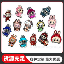 动漫卡通拉布布刺绣补丁贴可爱免缝自粘电脑贴衣帽箱包装饰布贴