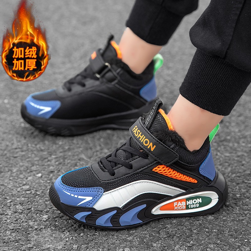 Otoño y invierno nuevas zapatillas de cameltoe ligeras calentadoras de algodón zapatos casuales de los niños zapatos para correr venta cruzada image 4