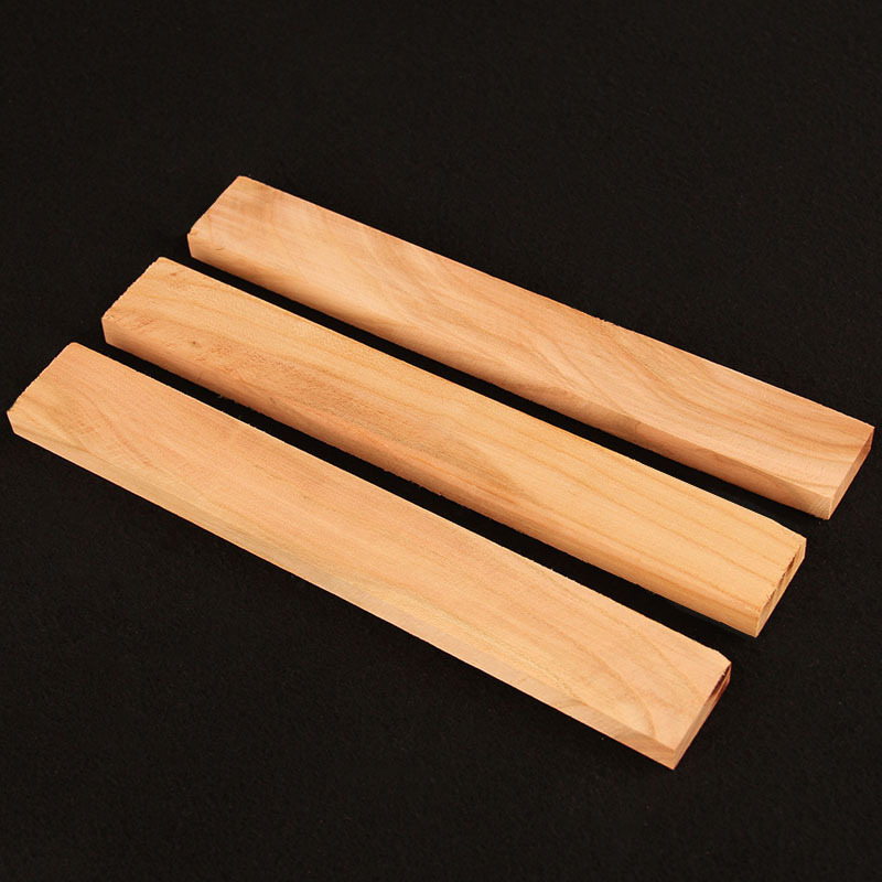 Peach wood board hairpin material Feicheng peach wood block peach wood stick thin wood solid board diy hairpin tool drawing