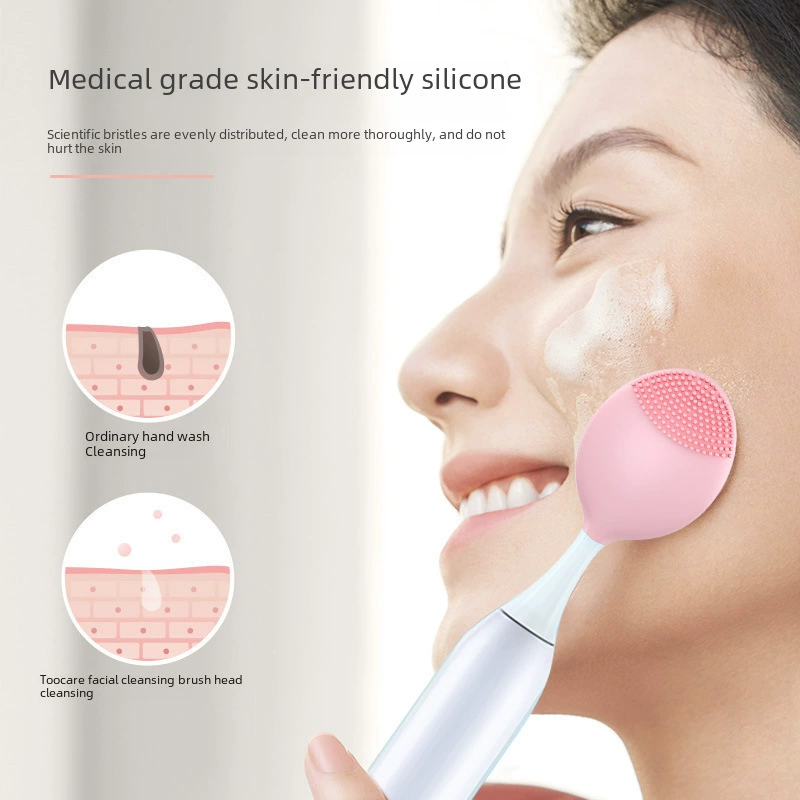 Silicone changeable toothbrush for face washing, silicone brush, cleansing milk