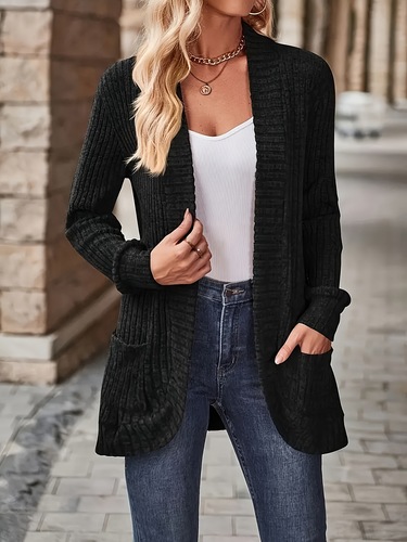 Elegant Orientation + Fashionable Loose Casual Solid Color