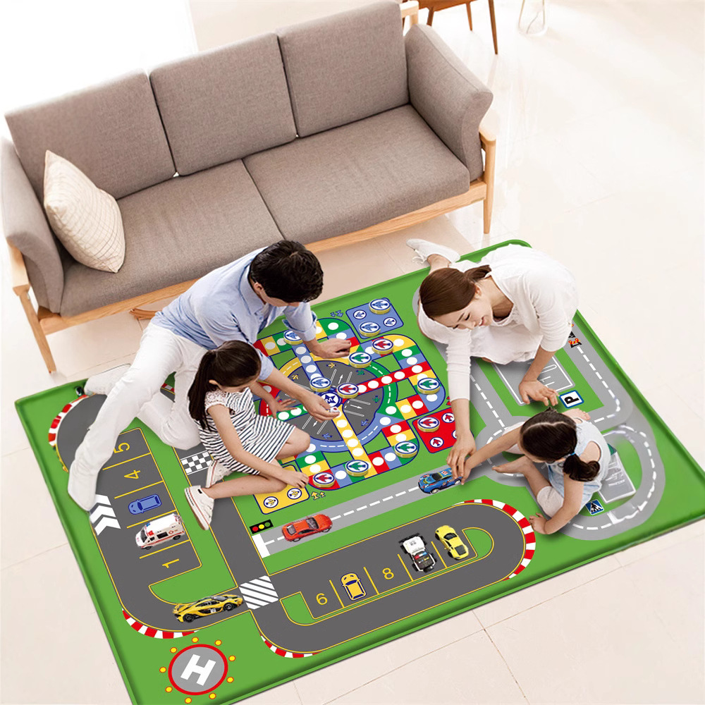 Huaying Children's Carpet Parking Lot Climbing Mat Game Traffic Road Floor Mat Early Education Kindergarten Carpet