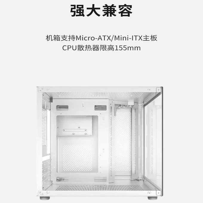 Корпус для настольного компьютера, вид на море, боковое прозрачное окно, USB 3.0, игровой форм-фактор, пустой корпус без блока питания, совместим с водяным охлаждением, поддержка ITX