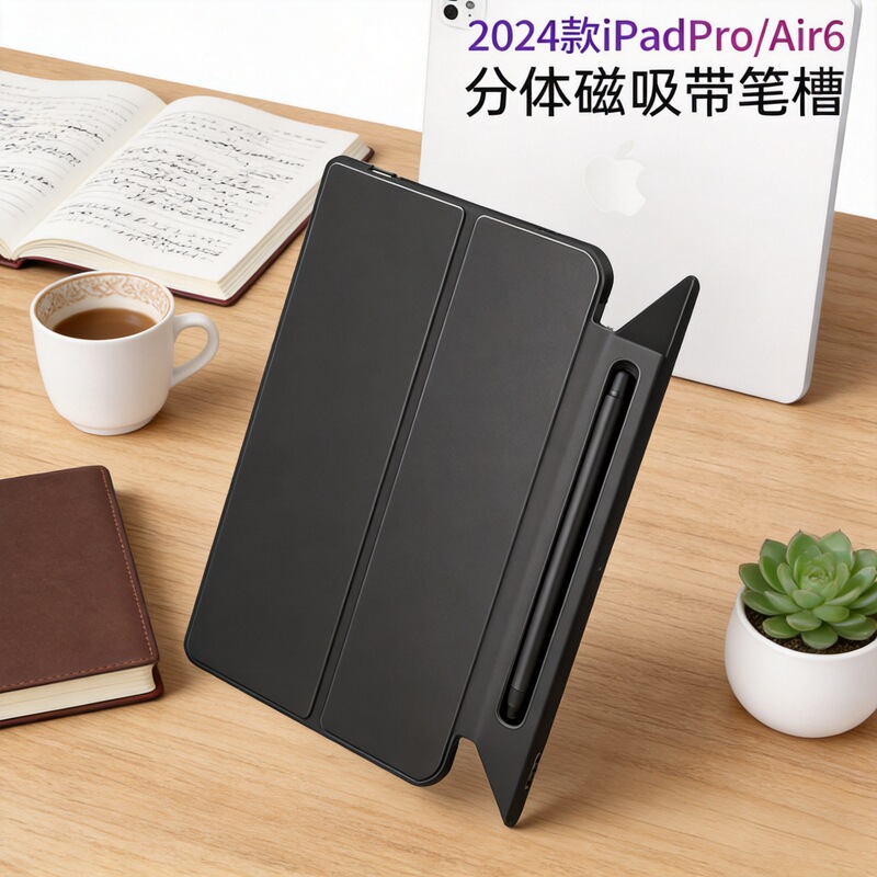 Suitable for iPad Protective Case, iPad Pro Split Magnetic Case with Pen Slot, Air4 Tablet Protective Case, Mini6 Simple Design Suitable for iPad Protective Case, iPad Pro Split Magnetic Case with Pen Slot, Air4 Tablet Protective Case, Mini6 Simple Design