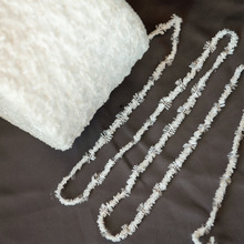 大蜈蚣纱100%涤纶白胚原料花式特种纱线厂家现货供应