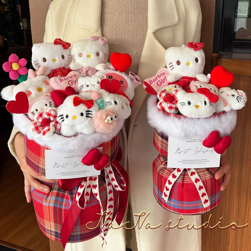 圣诞儿童节卡通玩偶花束公仔礼物创意玩偶花束送闺蜜女生日礼物