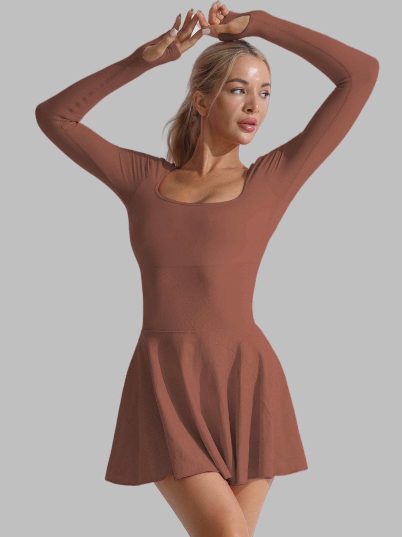 Sexy And Beautiful Back Golf Tennis Dress One-piece Garment. Running Sport Anti-bareback Yoga Suit For Fitness Short Skirt._ecoleips.com