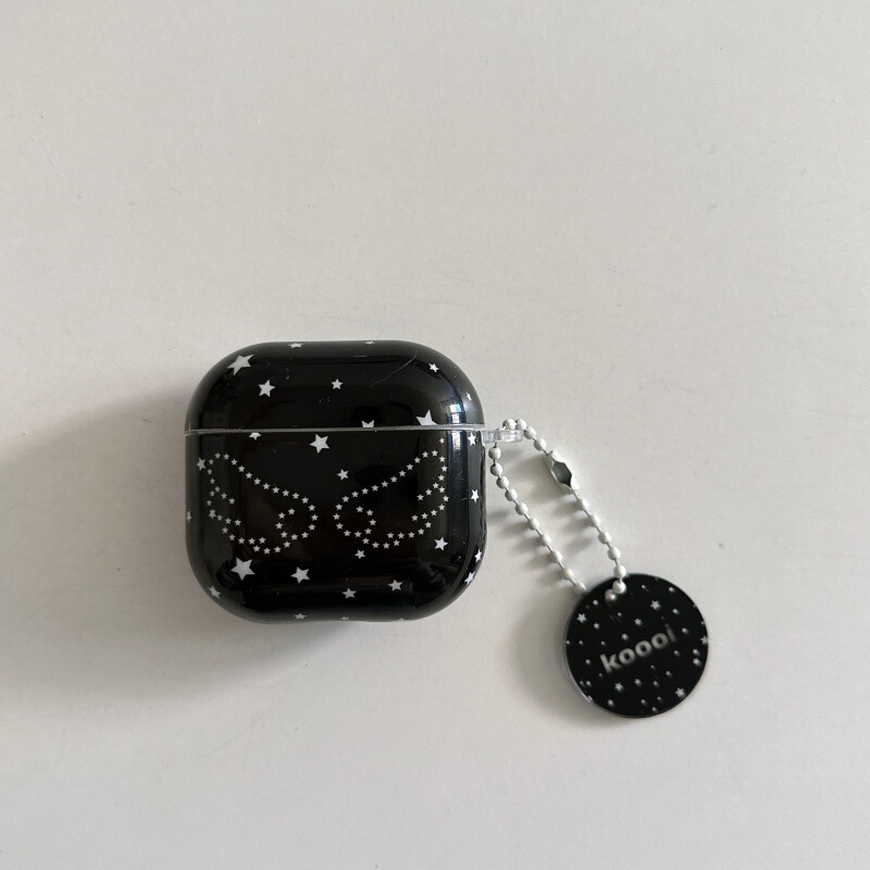 黑底星星翅膀ins适用苹果AirPods4保护套2022Pro2耳机壳无线2代3|undefined