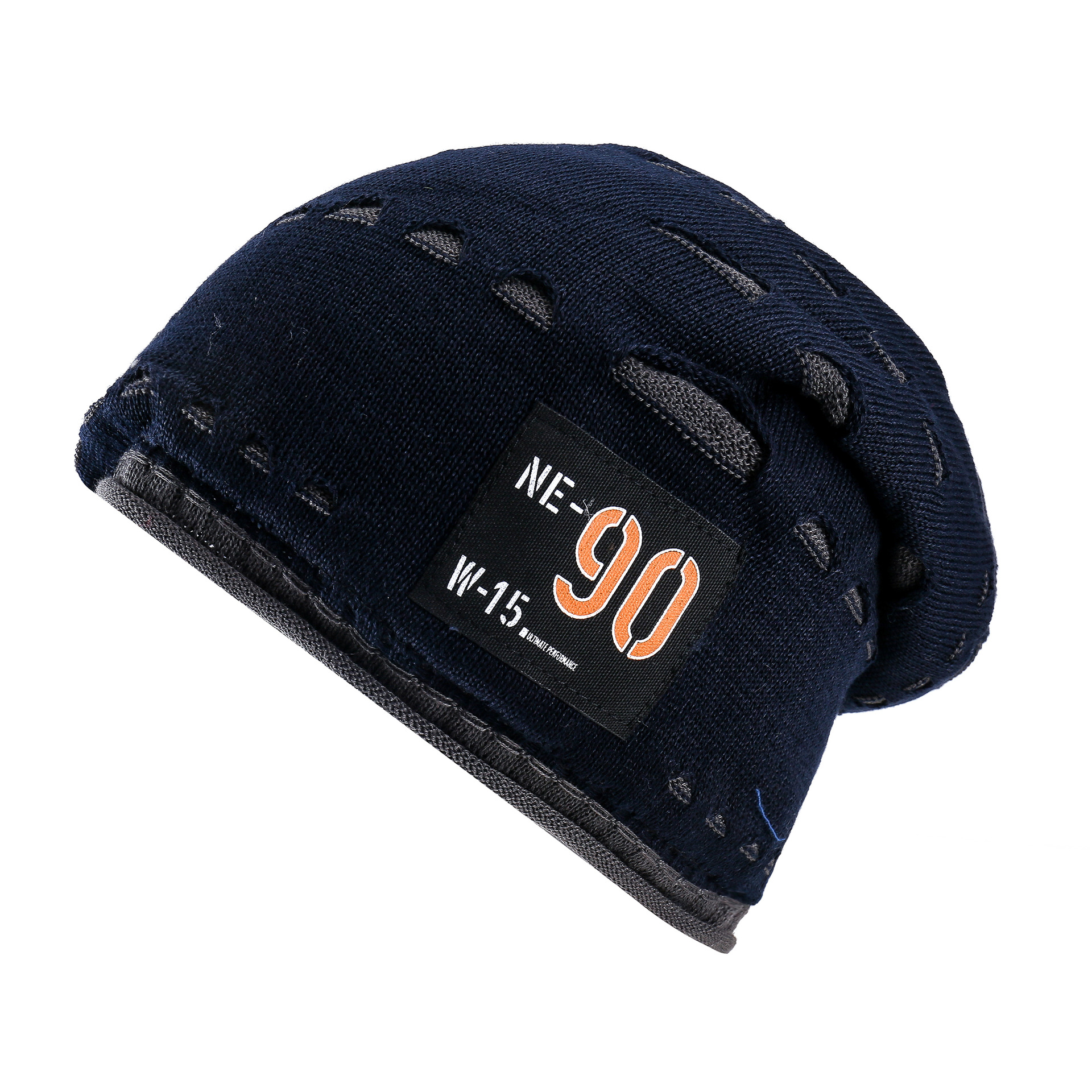 Sombrero de lana de los hombres Otoño e Invierno engrosada caliente sombrero frío ins marca de moda coreana apenado rasgado sombrero de punto jersey