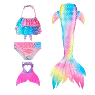 Mermaid swimsuit girl swimsuit people fish tail costume children bikini suit Princess girl swimming clothes