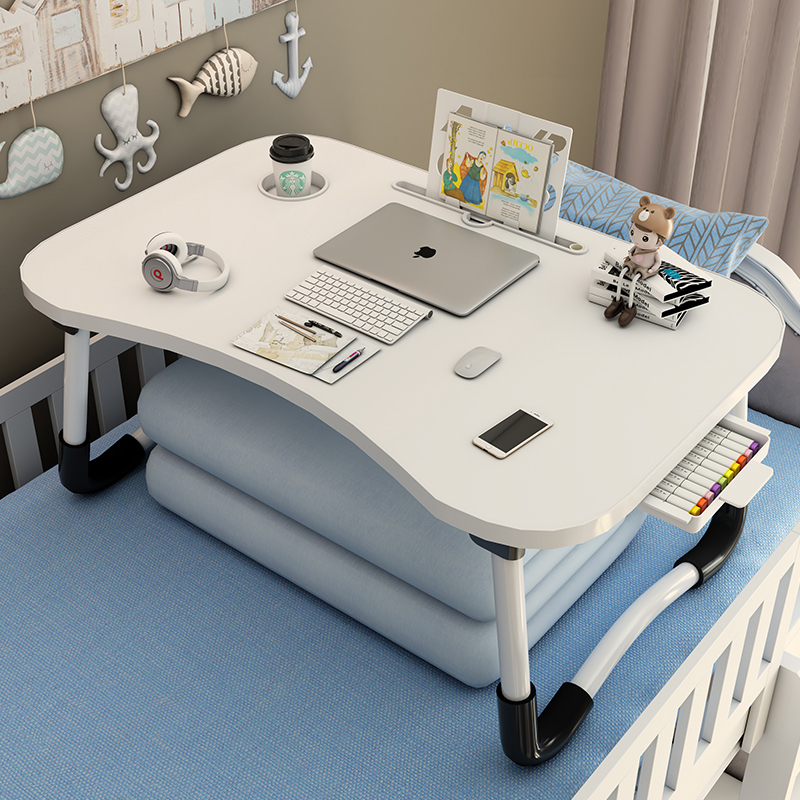 Bed Table, Foldable Small Table, Study Desk, Lazy Stand, Bedroom Dormitory Writing Desk, Laptop Table