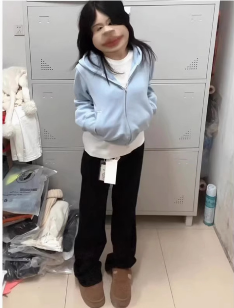 山东即墨卫衣女上衣2025秋季新款短款韩版修身连帽运动开衫外套|undefined