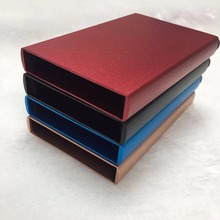 便携式铝合金信用卡包 名片盒 信用卡套自动弹出卡夹名片夹大容量