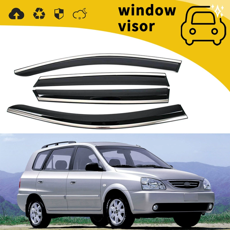 Подходит для дождевиков на двери KIA CARENS 05-13, оконные дождевики, дождевики и декоративные дождевики.