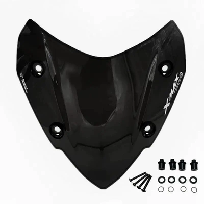 Suitable for 17-22 Models of Yamaha Xmax300 Modified Original Sports-Style Front Windshield Accessories (Motorcycle front windshield) - black