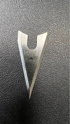 Производители оптовая продажа лезвия треугольное лезвие механическая упаковка пищевого лезвия оборудование инструмент маленький треугольный лезвие отличается