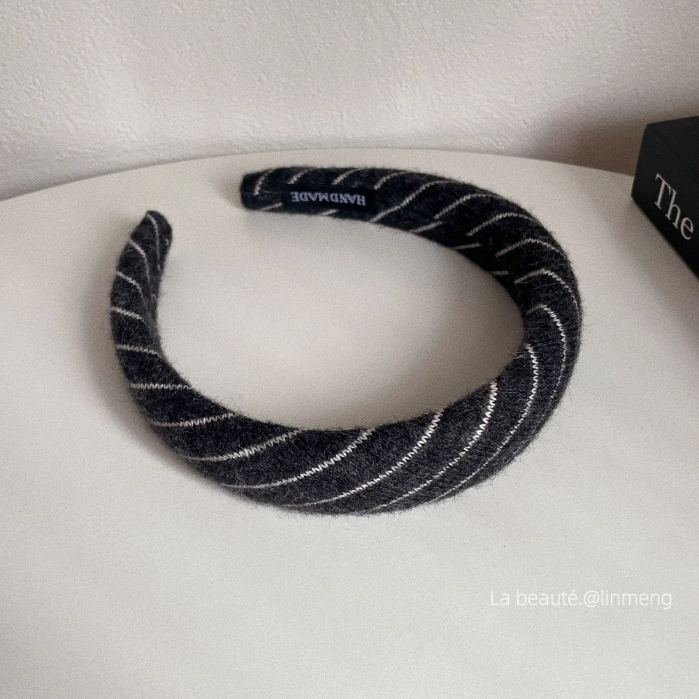 Ободок (стиль Chanel) — черная лента и широкий палитра цветов, элегантный корейский дизайн