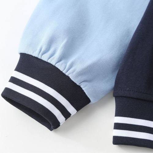 British style student uniform spring and autumn navy blue sleeves boys and girls jacket pure class uniform sportswear suit