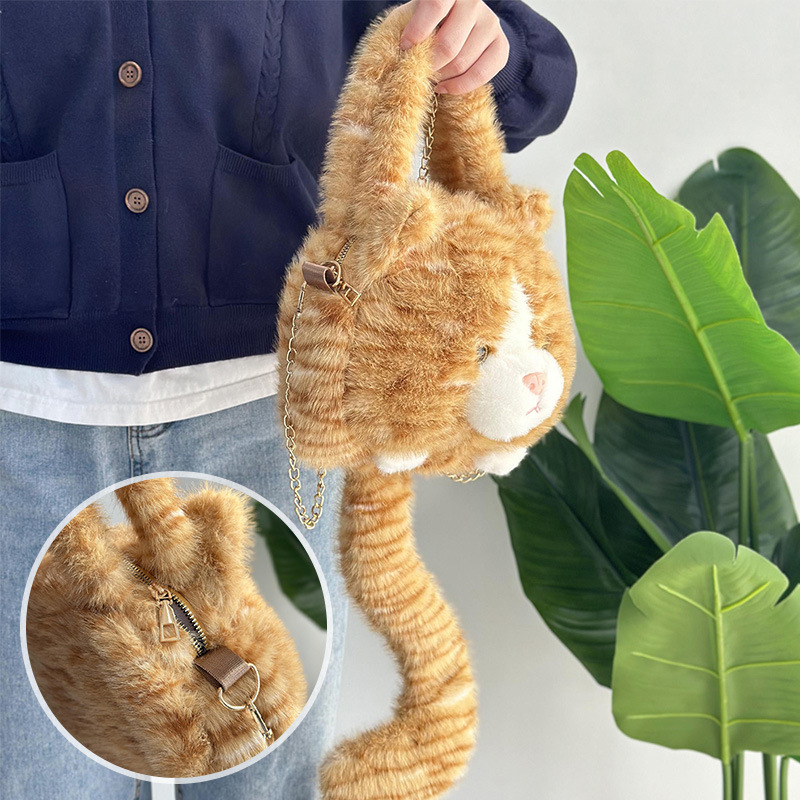 Carnaval transfronterizo moda al por mayor cadena encantadora muñeca felina caricatura felina mochila al por mayor