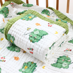 Cotton six-layer gauze bath towel infant summer quilt baby stroller blanket summer kindergarten air conditioning quilt cartoon wholesale