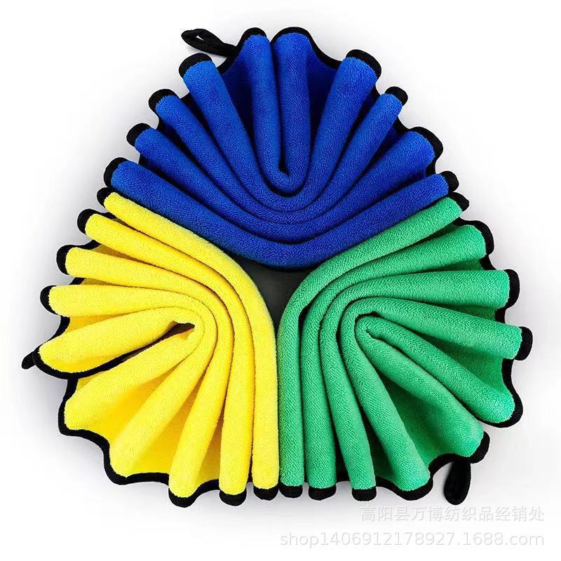 Car Wash Towel, Car Wipe Towel, Cleaning Double-Layer Composite Car Wash Rag 30*40 Housekeeping Car Towel Interior