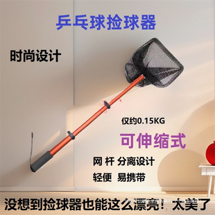 Trendy Table Tennis Ball Picker, Retractable, Lightweight, Portable Ball Picker, Net Bag, Ball Retriever, Fish Net, Net Bag