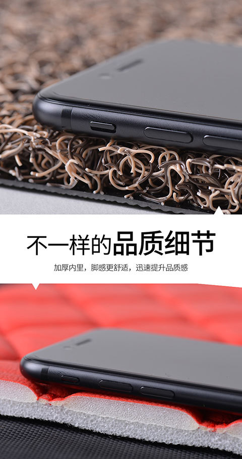 Car Wire Ring Floor Mats Single Piece Car Interior Main Driver and Passenger Rear Carpet Type Car Mats Special Car Models