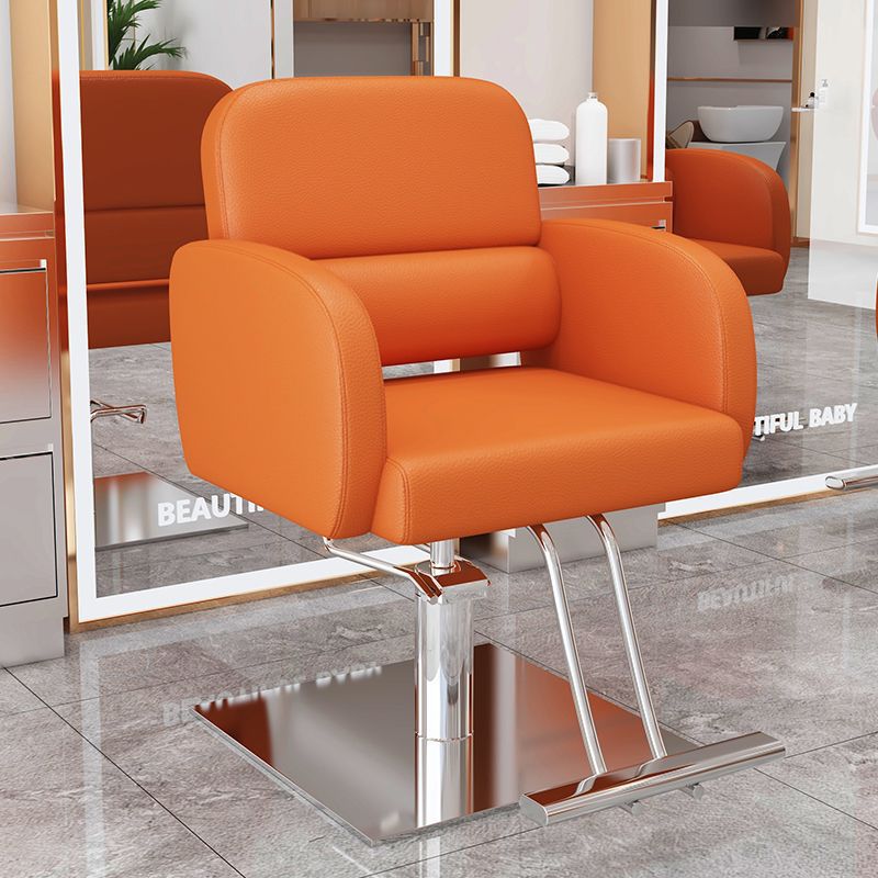 La nueva silla de peluquería simple e innovadora, la silla de peluquería teñida en permanente se puede levantar y levantar, la silla de peluquería giratoria, la silla de corte para el cabello
