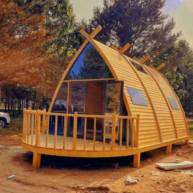 Новая наружная антикоррозийная деревянная лодка типа B & B мобильный шале