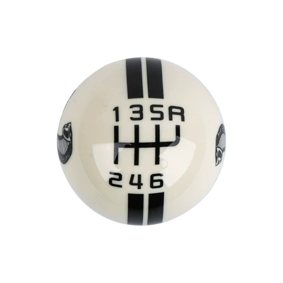 New cross-border car modification personality decoration Mustang 6-speed Sher Cobra gear head universal accessories (Cab and accessories) - white-and-black-6th-gear-upper-right-r