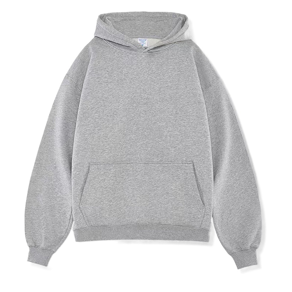 Cross-border pesado chaqueta con capuz para hombre Europa y los Estados Unidos otoño y invierno 2025 hombro caído chaqueta de moda americana de color sólido