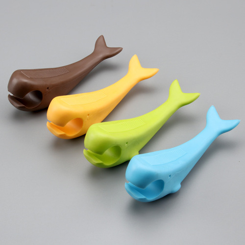 2024 New Japanese Style Silicone Door Stopper Cartoon Whale Shark Safety Door Card Anti-collision Soft Door Stop Baby Anti-Pinch Hand